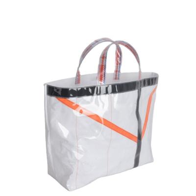 China High Quality Durable Fashionable Custom Made PVC Shopping Bag Tote Bag for sale