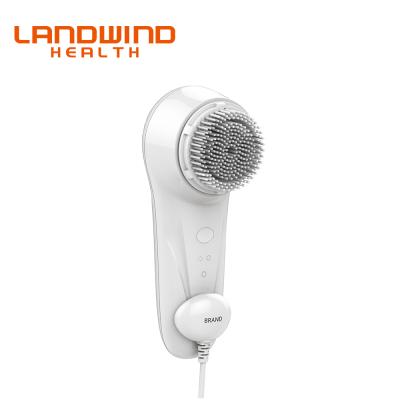 China OEM High Quality Soft Waterproof Deep Clean Facial Massager Vibrating Cleanse Brush Facial Machine Plastic Mount for sale