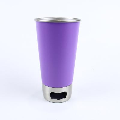 China Amazon Hot Sale Stainless Steel Tumbler Cup Customized Beer Viable Mug With Bottle Opener for sale