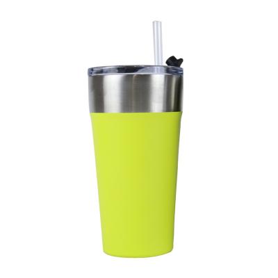 China New Arrival 2022 Sustainable Product Vacuum Flask Double Wall Stainless Steel Tumbler With Slide Lid for sale