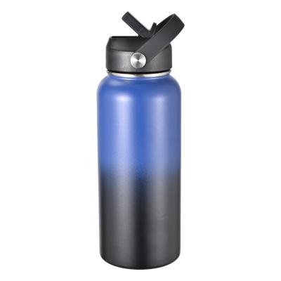 China Business Double Wall Insulated Stainless Steel 32OZ 64OZ Beer Shakers Water Bottle With Matte Powder Coated for sale