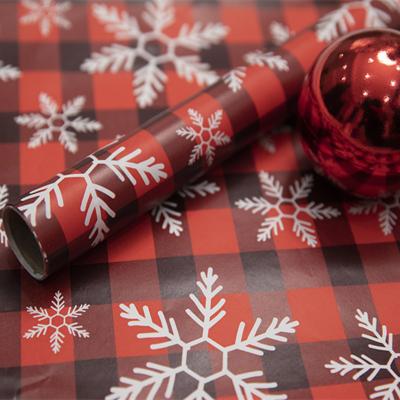 China Lovely Christmas Wrapping Paper Dot Plaid Gift Box Packaging Wholesale Disposable Muffin Christmas for sale