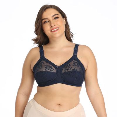 China Big Size Women Full Figure QUICK DRY Adjustable Bra Plus Size Underwear Wireless Bra for sale