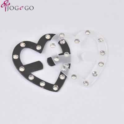 China High Toughness Different Colors Heart Shape Strap Magic Support Non-Slip Bra Buckle for sale