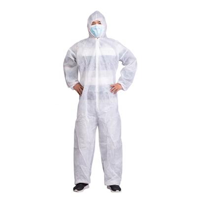 China Nonwoven Fabric + Fabric Manufacturer Overall Price Nonwoven Overalls Melt-Blown White Work For Safety Man Industrial Overall Coverall for sale