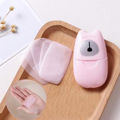 China Basic Cleanser 4 Boxes 200 Covers Mini Portable Travel Soap Paper Covers Disposable Hand Wash Paper Soap for sale