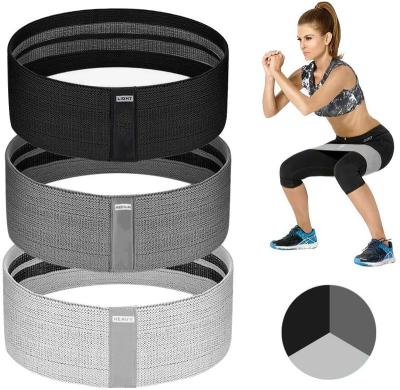 China Trainning For Legs And Glutes Gym Fabric Thick Wide Non-Slip Resistance Bands For Legs And Butt Workout Bands Bootie Band for sale