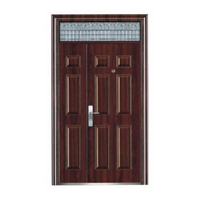 China Modern Reliable Entrance Factory Quality Metal Steel Security Front Door Directly for sale