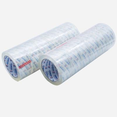 China Waterproof Bopp Super Transparent Packing Tape No Noise Adhesive Security Packing Tape for sale