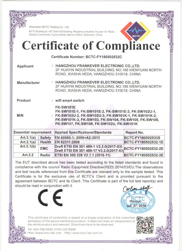 CE - Hangzhou Frankever Imp. & Exp. Co., Ltd.