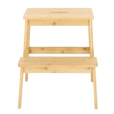 China Modern American Dual-Use Natural Bamboo Bench High Chair Retro Style Bamboo Stool for sale