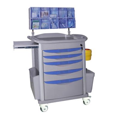 China High Quality Metal ABS Type Hospital Trolley Drug Trolley zu verkaufen