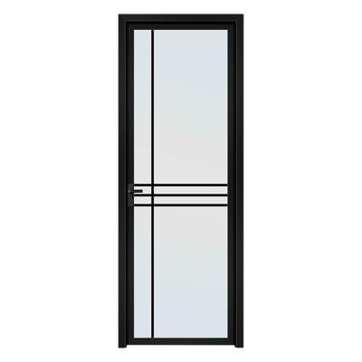 China Household Cheap Price Easily Assembled Modern Waterproof Toilet Casement Frosted Bathroom Glass Aluminum Doors for sale