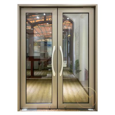 China High Quality Supermarket Gray Used Commercial Glass Entry Easily Assembled Commercial Dark Doors for sale