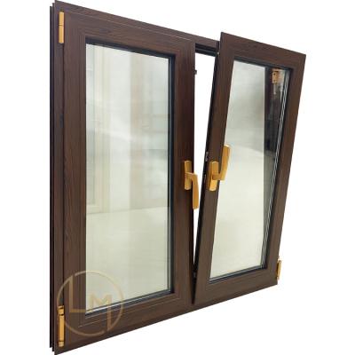 China Screen Magnetic Top Brand Aluminum Tilt And Turn Window Easily Assembled Sound Insulation Tilt And Turn Windows Price for sale