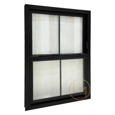 China Sliding Simple Design High Quality Double Glazed Single Hung Aluminum Window for sale