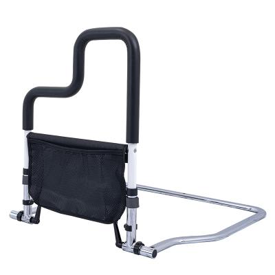 China New Design Foldable Stance Bar Grip Guard Bedside Stability Grab Steel Bar With Rope Bed Rail For Elderly for sale