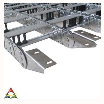 China Moving Cable Protection Galvanized Steel Electric Roller Cable Drag Chains Moving Cable Tray for sale