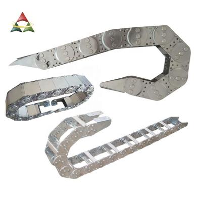 China Machine Tools Accessories Galvanized Electric Roller Drag Chains Moving Cable Tray For CNC Metal Machine for sale