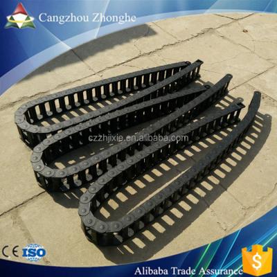 China Building Material Stores Size Quality Cable Drag Chain Wire Reinforce Nylon R75 55 x 75mm 1m Length Cable Drag Chain for sale