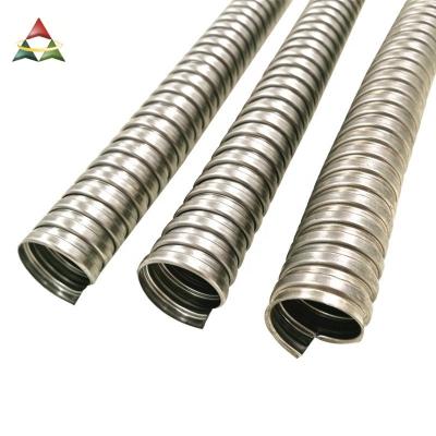 China Strip Stainless Steel Flexible Metal Galvanized Steel Corrugated Pipe for sale