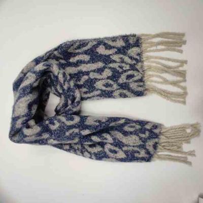 China Fashion Winter Scarf Leopard Pattern Smooth Knitted Warm Scarf\Winter High Quality Comfortable\Warm Knitted With Custom Logo for sale