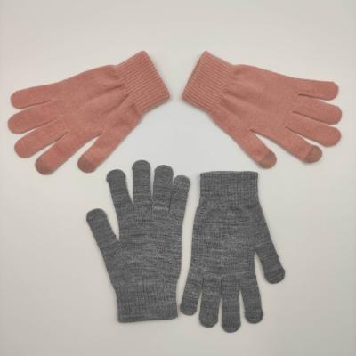 China Fashion\Comfortable Basic Color Best Selling Magic Gloves With Touch Screen Fingers Adult Woman Man Gloves for sale