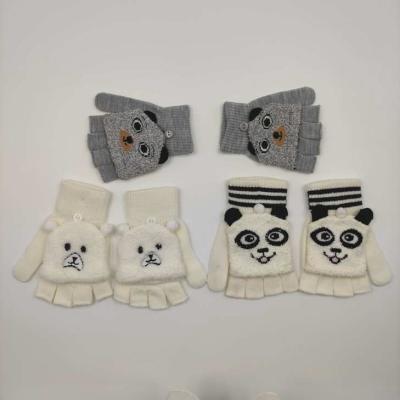 China Fashion\Animal Face Jaquard Blanket Embroidery Mittens Kids Magic Comfortable Kid Gloves Warm Knitted Gloves for sale