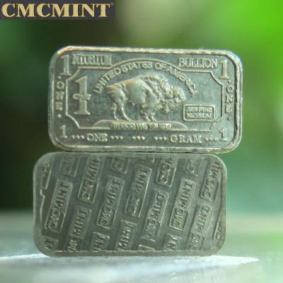 China Custom Europe 1 gram niobium buffalo bar coin for sale A132 for sale