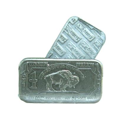 China Europe Factory Top Selling Products 1 Gram 999 Titanium Buffalo Bar for sale