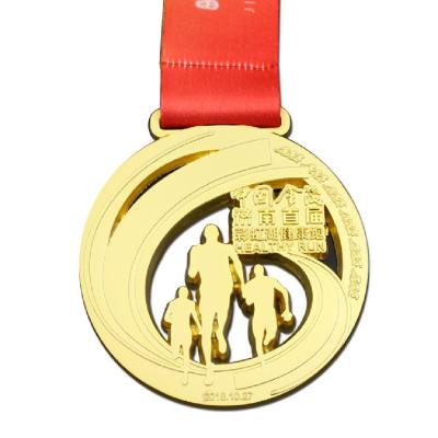 China Custom Running Medallion Logo Zinc Alloy Marathon Sport Running Award Metal Medallion AY086 Wholesale Manufacturing Education for sale