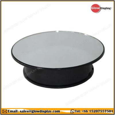 China Highlight for your bottle or bar turntable 360 ​​degree rotating mirrored display stand battery operated for sale