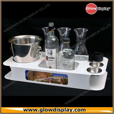 China Unique Name Switch Front Panel Carafes Line Bowls Ice Bucket Bottle Serving Tray Holder for sale