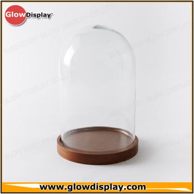 China Wooden Base Dome Bell Acrylic Display 12