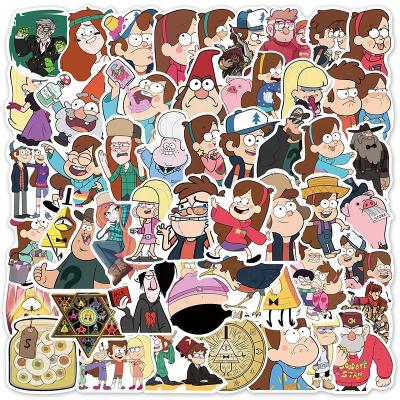 China Waterproof+Eco-friendly 50Pcs Gravity Falls TV Show Cute Guitar Graffiti DIY Laptop Phone Stickers Classic Cartoon Stickers for sale