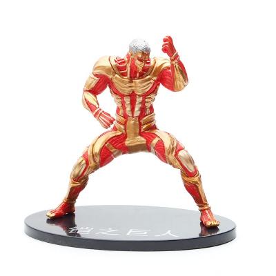 China Waterproof Attack On The Table Giant Car Titan Anime Action Figure Decoration Ornament PVC Desktop Toy for sale