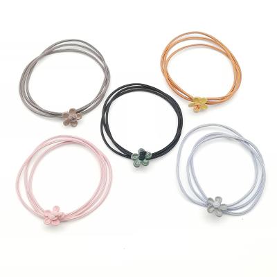 China Fashional New 5CM High Braid Ponytail Holder Hair Ties Elastic Bands Nylon Base Elastic Bands Hair Bands for sale