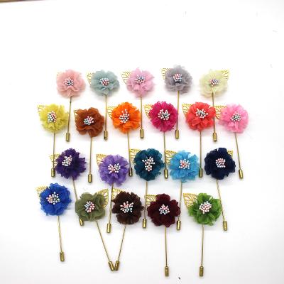 China Hijab brooches and pinsfor fashionable suit men flower design multi color Hijab Brooches designer and pins OEM ODM Brooches pin brooches for sale