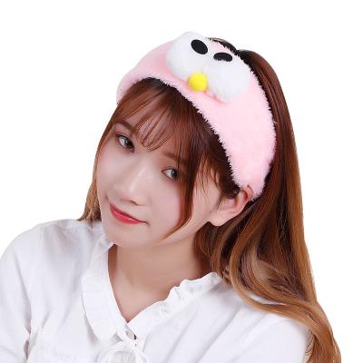 China Fashional Headband for 2021 Wash Face Bow Makeup Headbands Elastic Girls Hair Holder Strap Bands Ears Turban Hair Accessories for sale