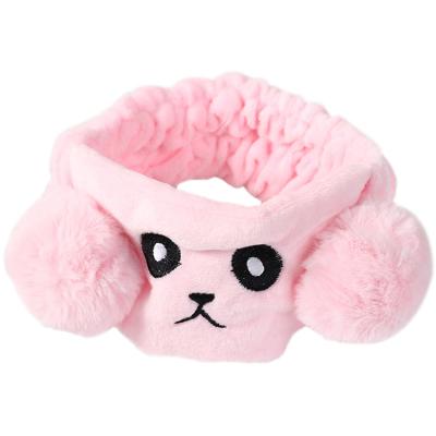 China Fashional Bow Coral Fleece Hairbands For Women Girls Headbands Bandanas Hair Bands Headwear Kids Hair Accessories for sale