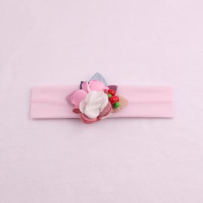 China Fashional Baby Hair Band Nylon Flower Hair Band Toddler Girl Newborn Hair Bow Accessories for sale