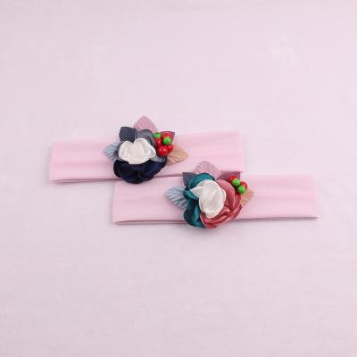 China Fashional Bulk Sale Best Quality Nylon Fabric Custom Baby Headbands Corduroy Bow Baby Headband for sale