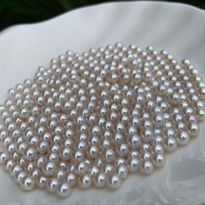 China Wholesale Loose Cultured White Freshwater Real Pearl Queen 4.5-5mm Panla Pearl Strand Natural Freshwater Pearls String Close Round Freshwater for sale