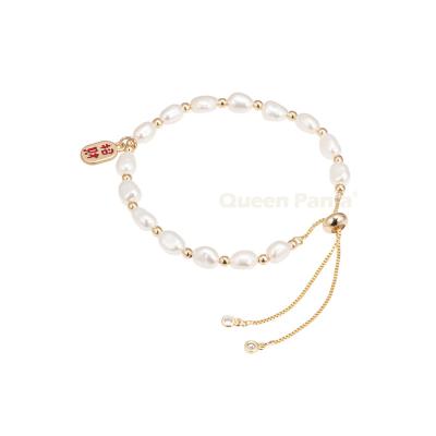 China Wholesale Vintage Queen of Panla Pearl Jewelry Buckle Pearl Bracelet Jewelry Baroque Famous Light Luxury Womens Sure Bracelet for sale