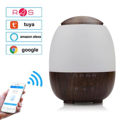 China Smart Tuya Auto Wifi Diffuser Aroma Oil Humidifier Car Essential Oil Diffuserr APP Remote Control for sale