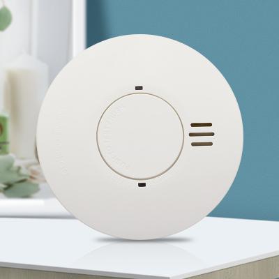 China DC-10 Years Wireless Smoke Detector Sensor Smoke Detector Battery Operated Long Life Backup Sensor for sale