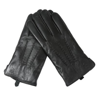 China 2022 Comfortable Customization High Quality Women's Lambskin PU Winter Smartphone Leather Touch Screen Gloves for sale