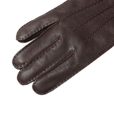 China Four Seasons Touch Screen Snap Closure Glove Winter Men's Warm Waterproof Outdoor Riding Cycling Gloves 2022 Black Leather for sale