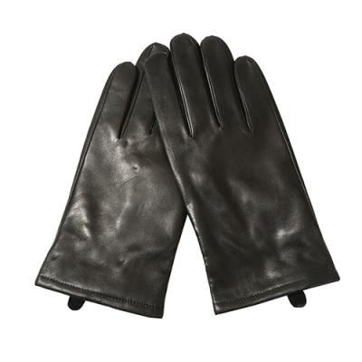 China New China Four Seasons Men's Leather Gloves Industrial Waterproof Winter Black Leather Touch Screen Shearling Shearling Gloves for sale