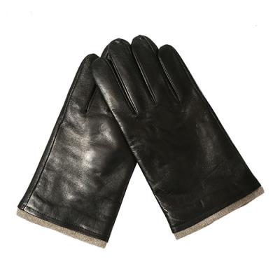 China Four Seasons Fashion Genuine Sheepskin Winter Warm Men Leather Gloves for sale